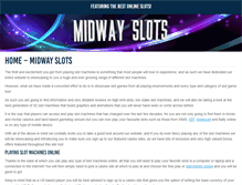 Tablet Screenshot of midwayslots.com
